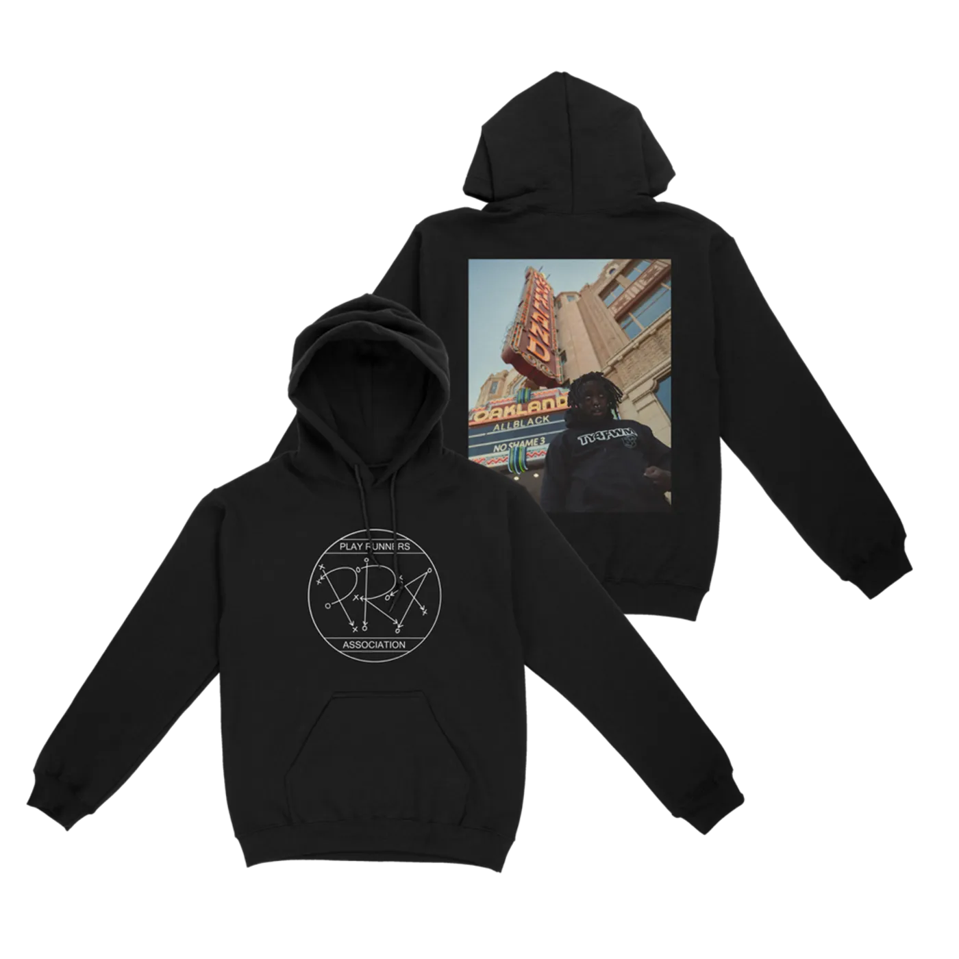 ALLBLACK No Shame 3 Black Hoodie