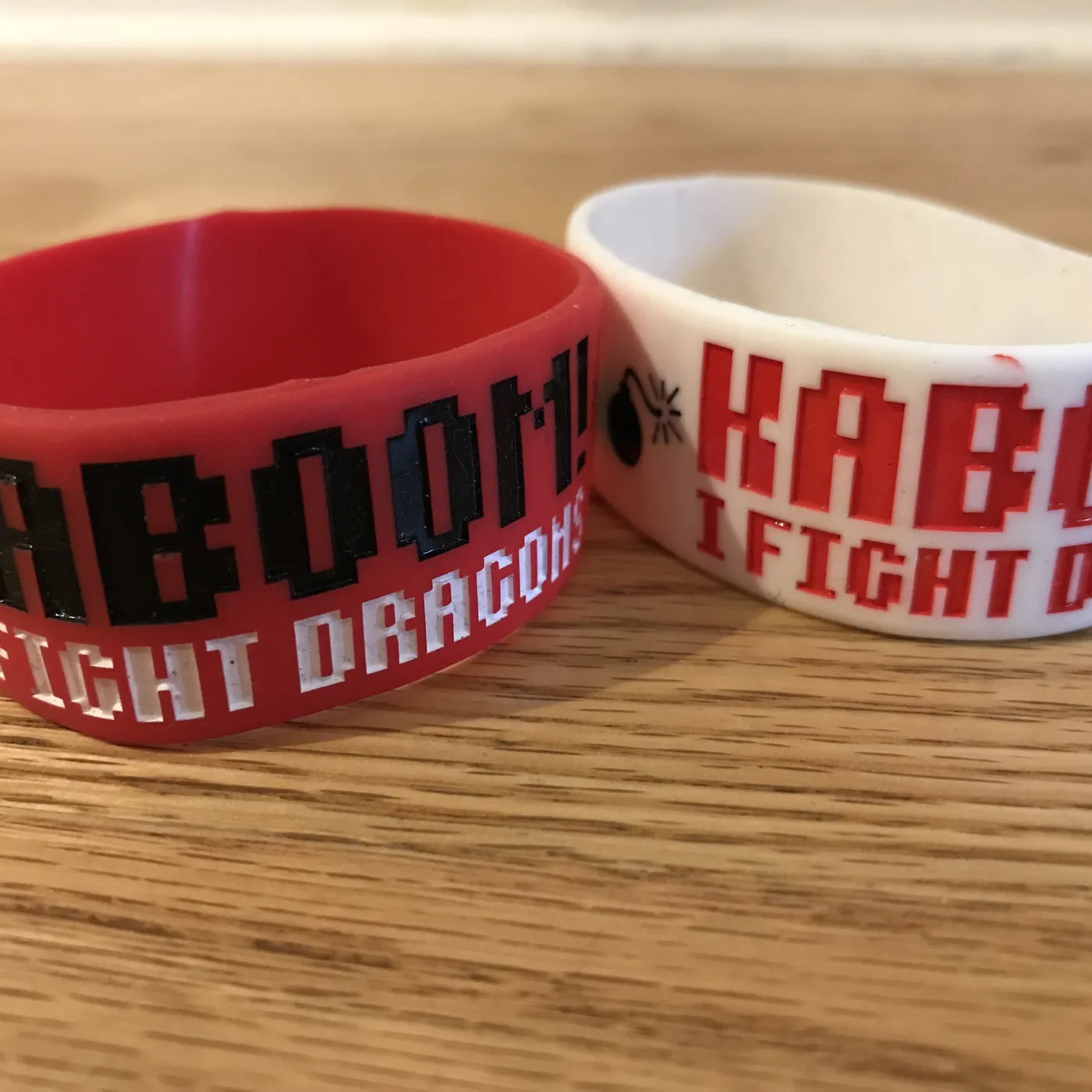 I Fight Dragons KABOOM! Vinyl Wristband (Discontinued)