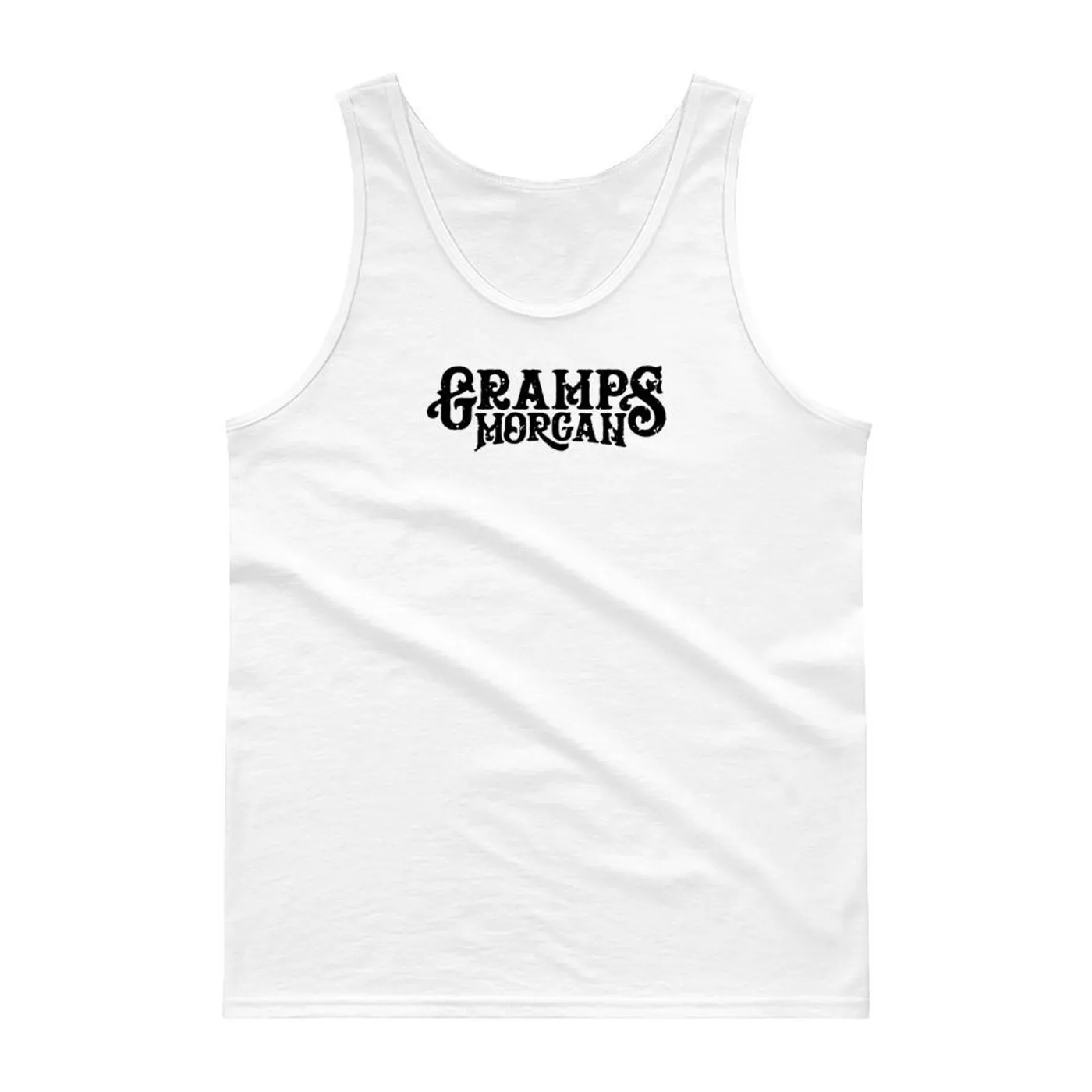 Gramps Morgan Unisex Logo Tank Top (White)