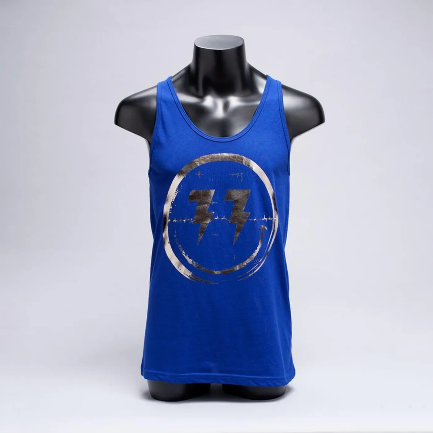 Bingo Players Smiley Tank Blue