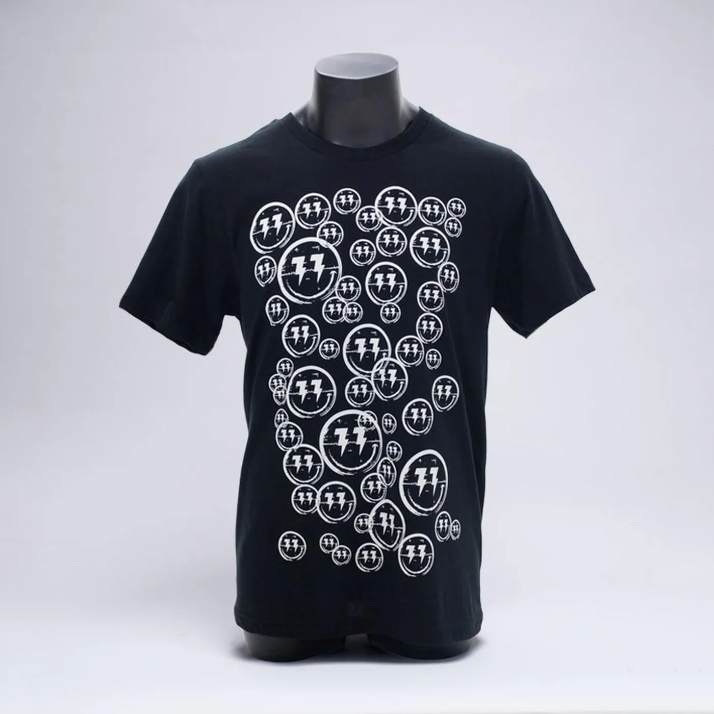 Bingo Players Smiley Pattern Black Shirt