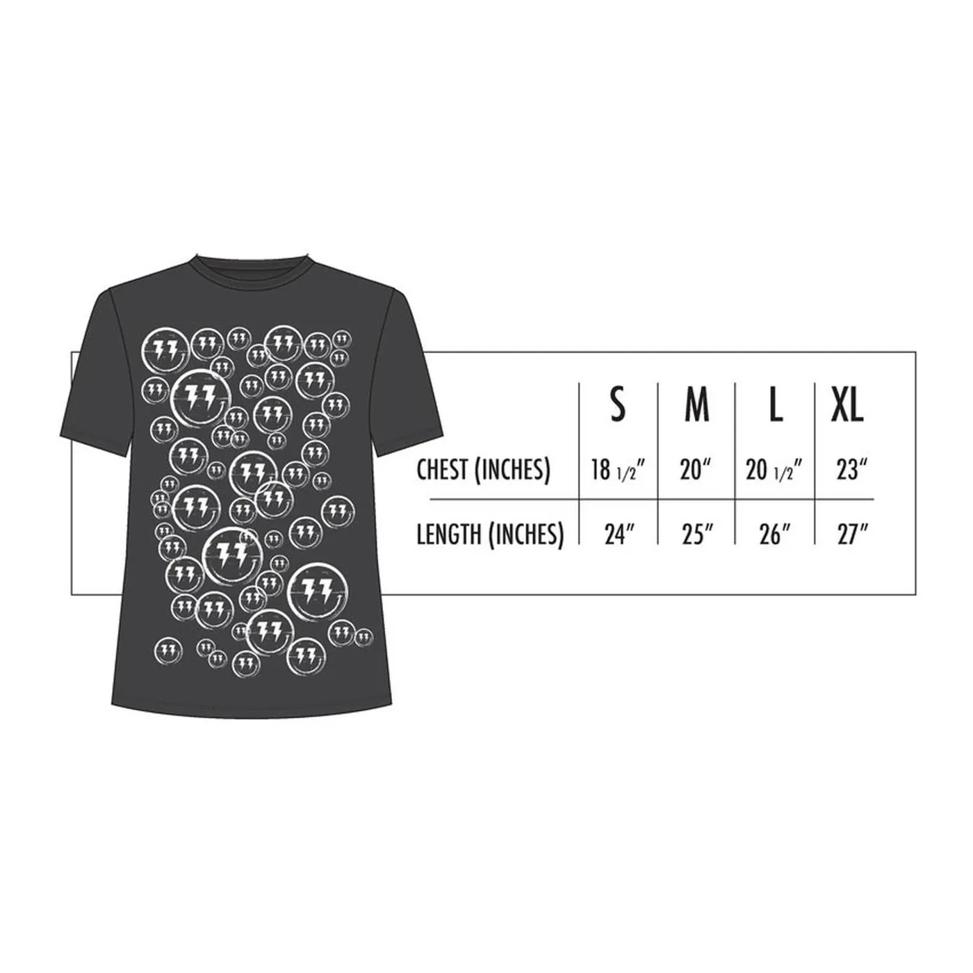 Bingo Players Smiley Pattern Black Shirt