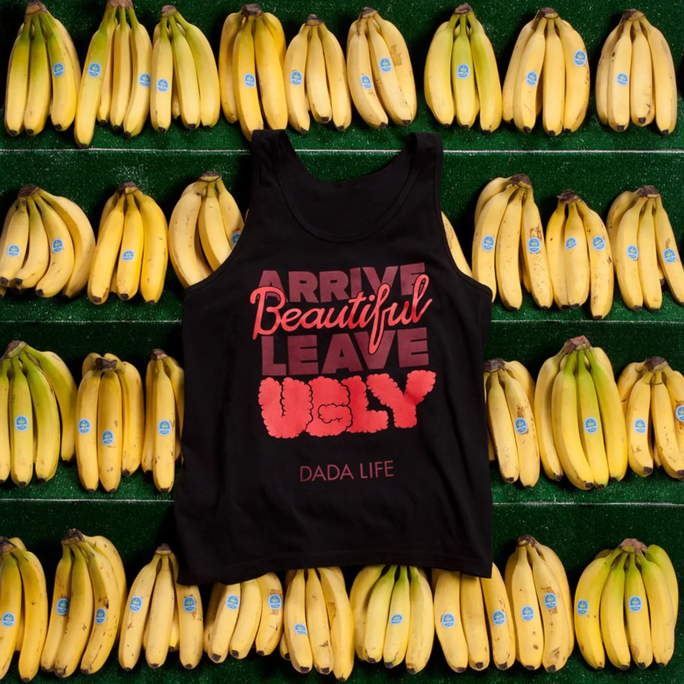 Dada Life ARRIVE BEAUTIFUL LEAVE UGLY TANK TOP // BLACK