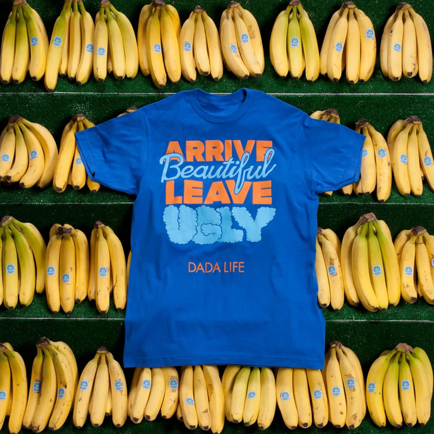 Dada Life ARRIVE BEAUTIFUL LEAVE UGLY TEE // BLUE