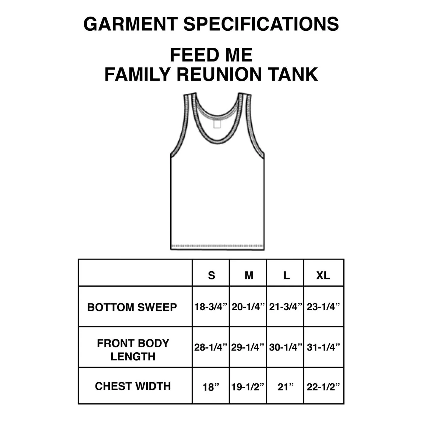 Feed Me // Family Reunion White Tank