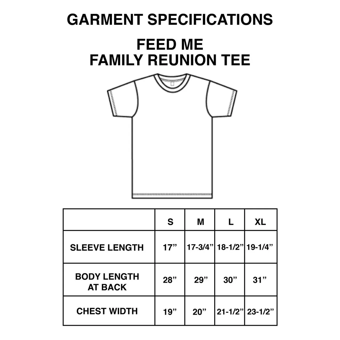 Feed Me // Family Reunion White Tee