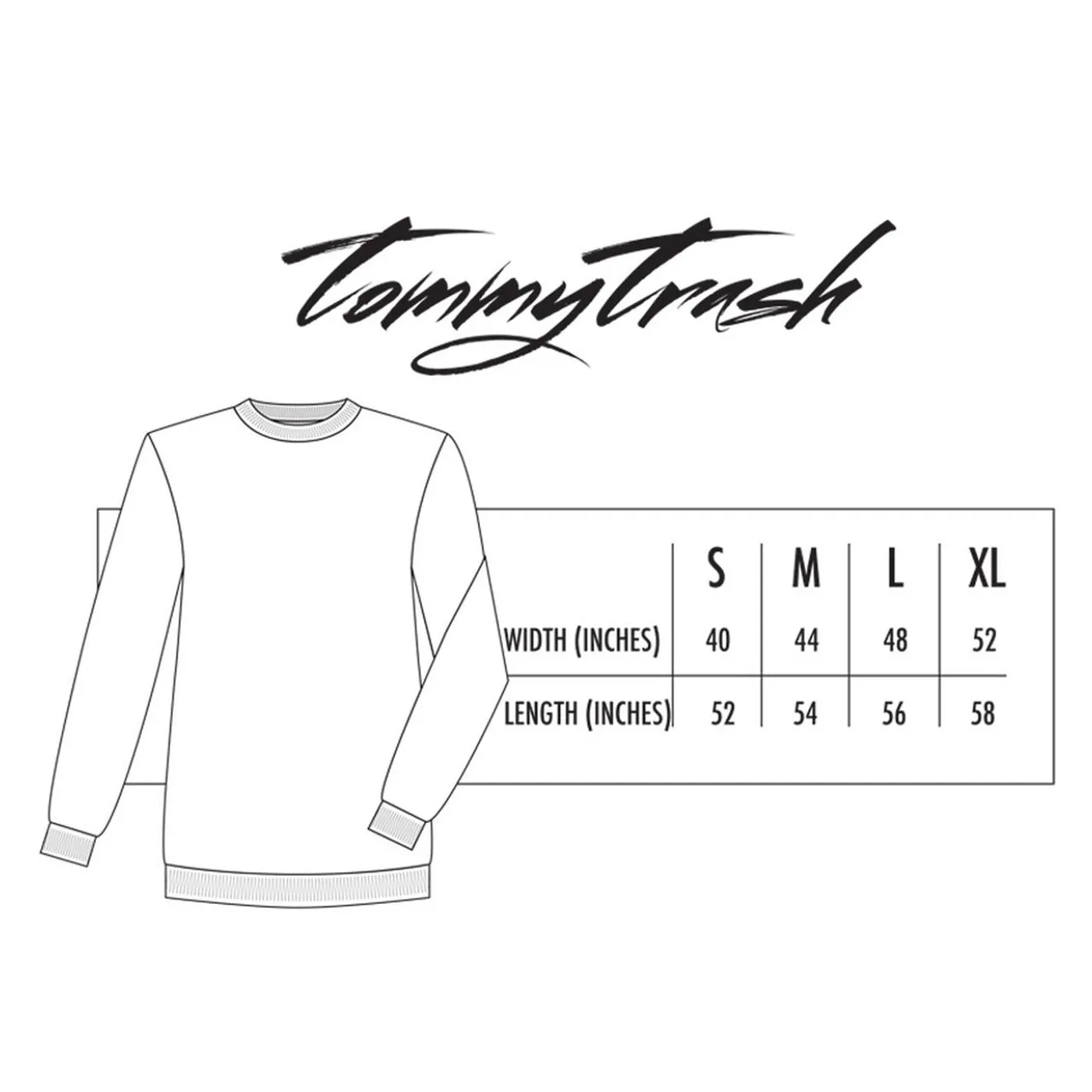 Tommy Trash Just Trash It Crewneck | Black