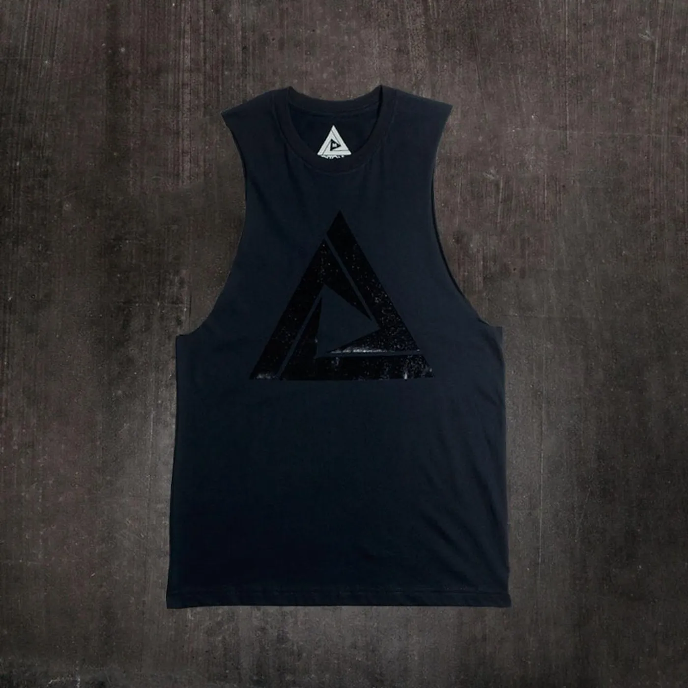 Tritonal BLACK FOIL LOGO SLEEVELESS