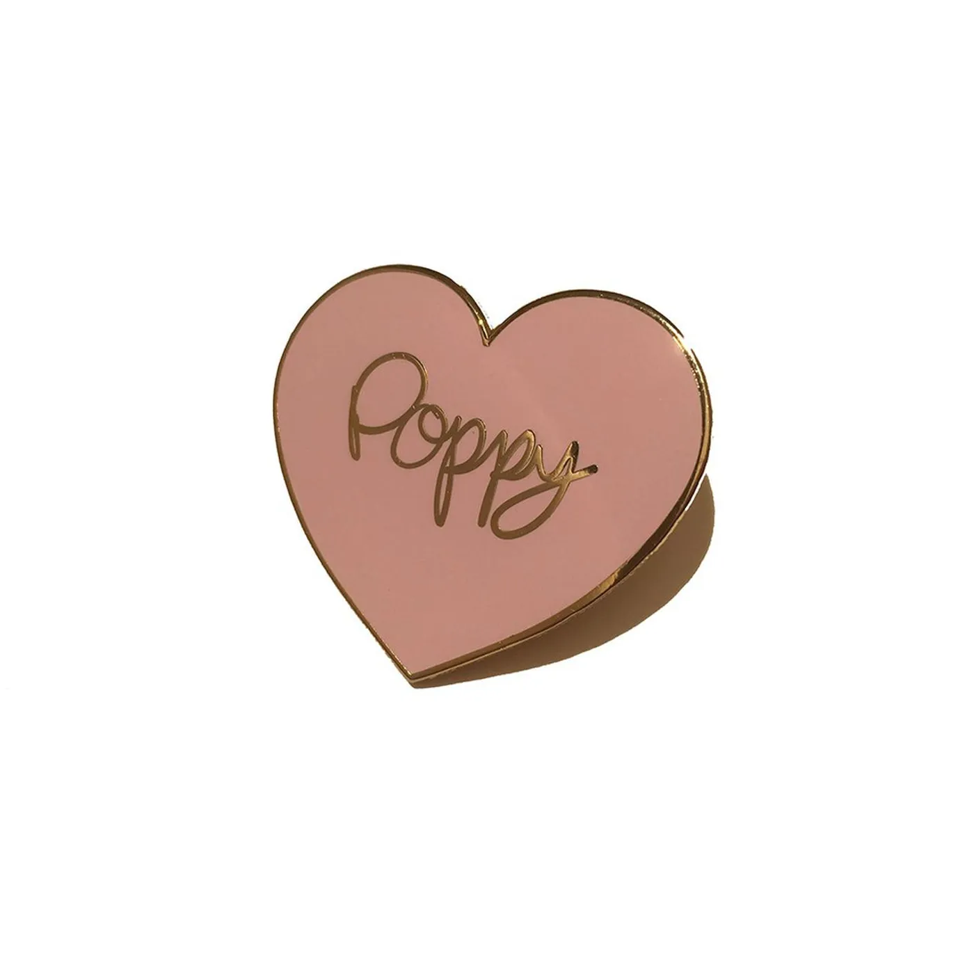 That Poppy Signature Heart Pin