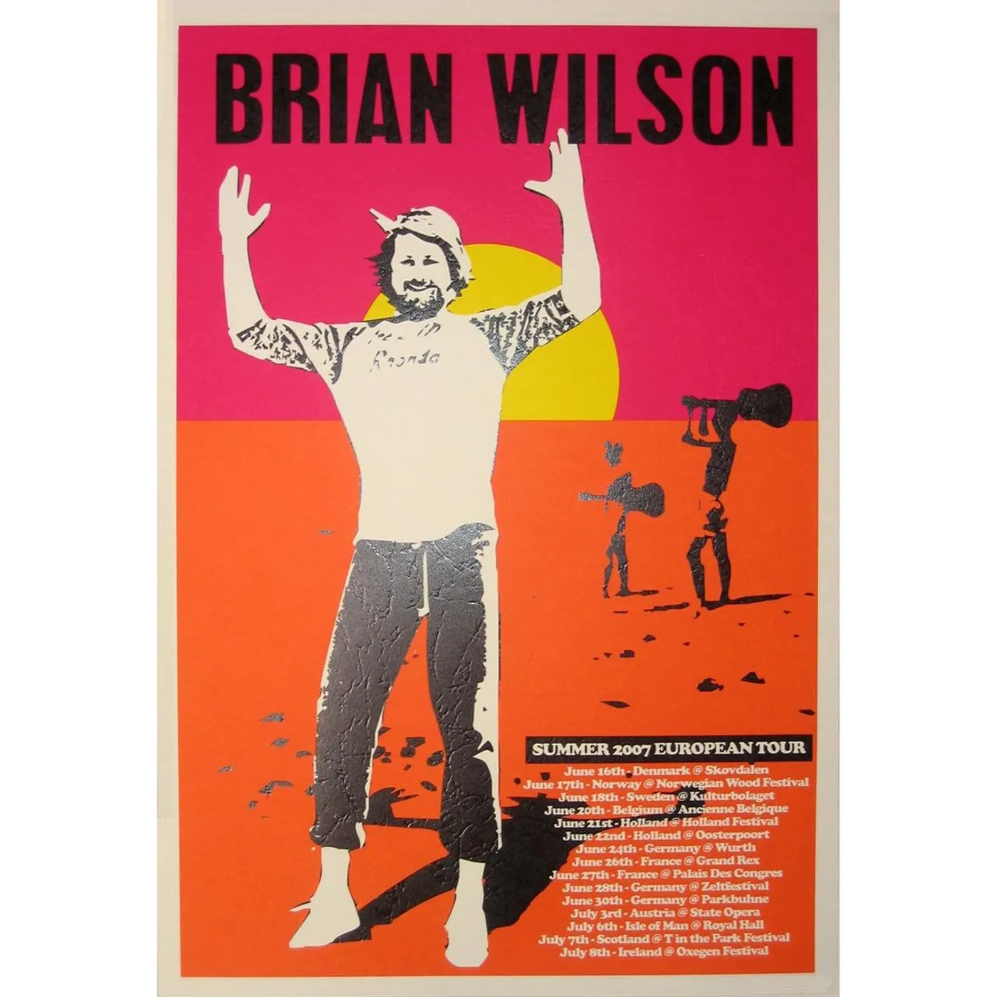 Brian Wilson European Tour Lithograph