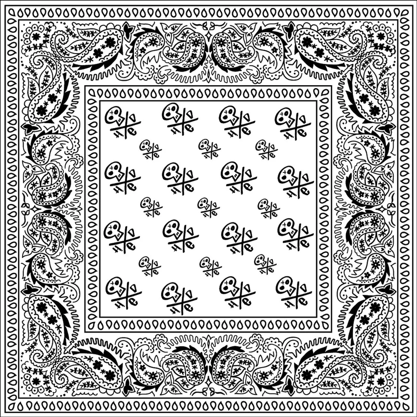 Hed PE Hed P.E. White Bandana