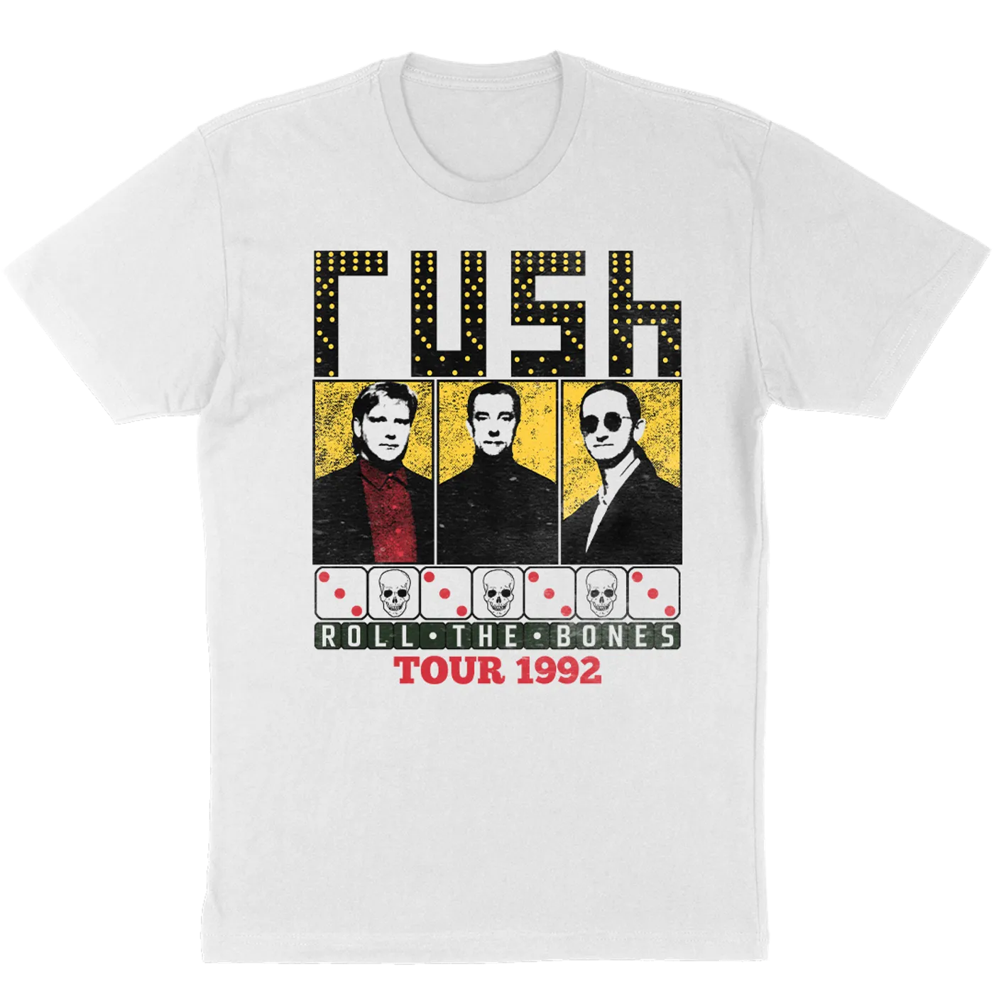 Rush "Roll the Bones" T-Shirt in White