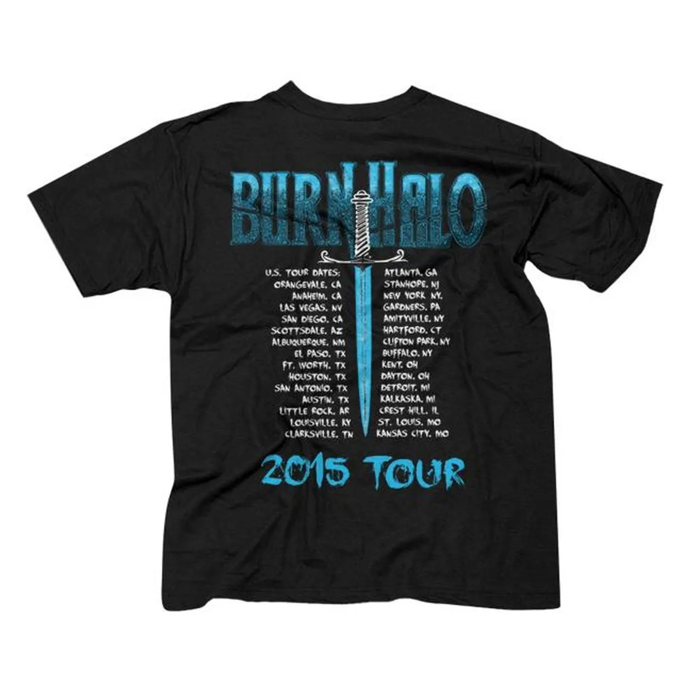 Burn Halo Men's  "2015 Tour" t-shirt