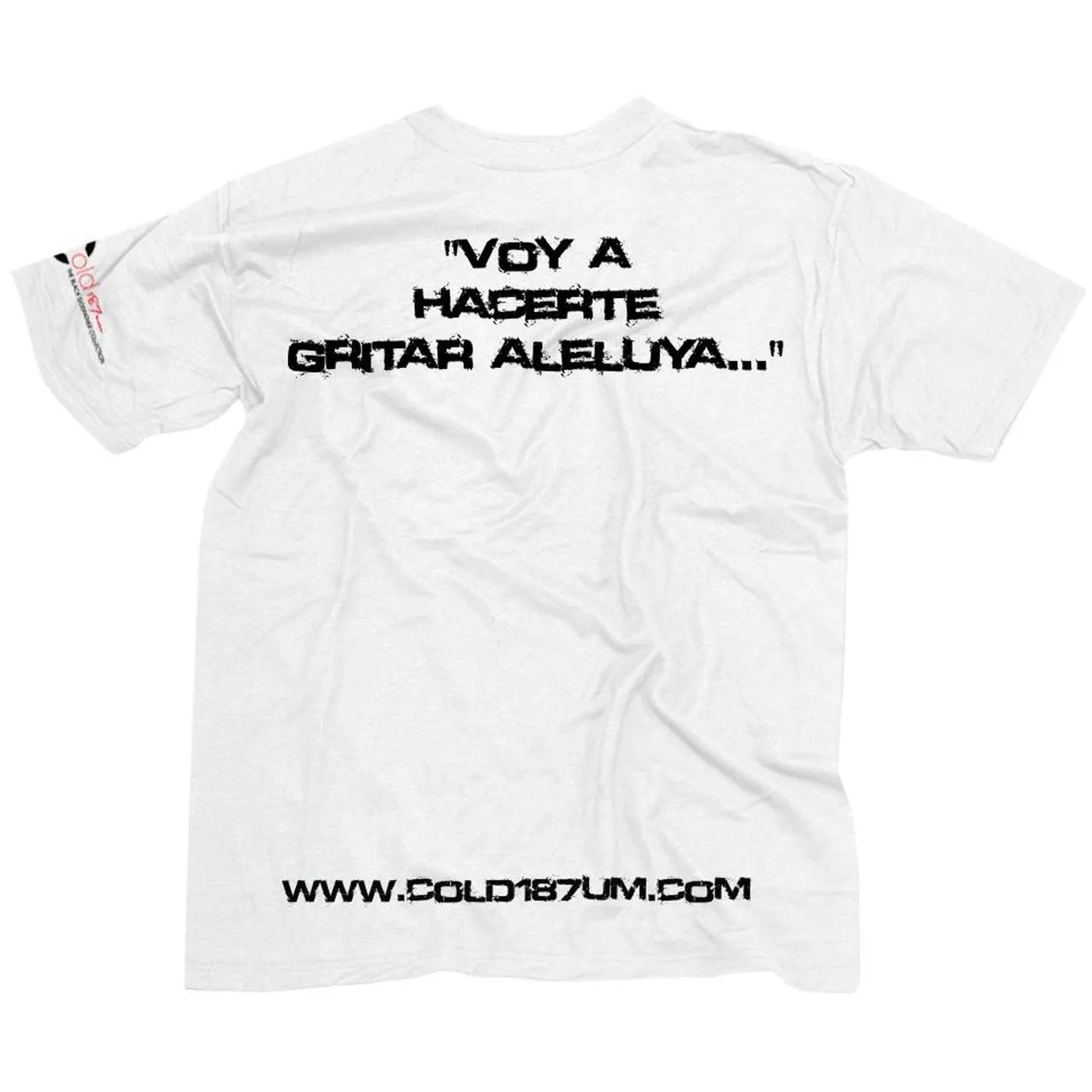 Cold 187um "El Padrino Negro" INTERACTIVE White T-shirt