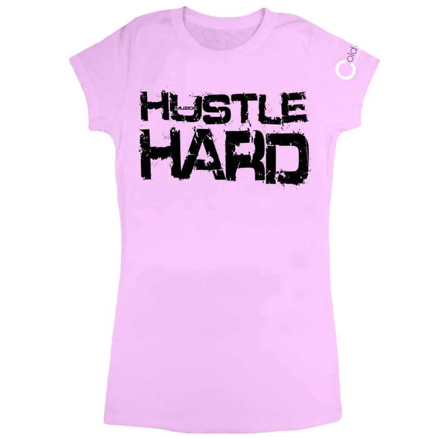 Cold 187um "Hustle Hard" INTERACTIVE Women's Pink T-shirt