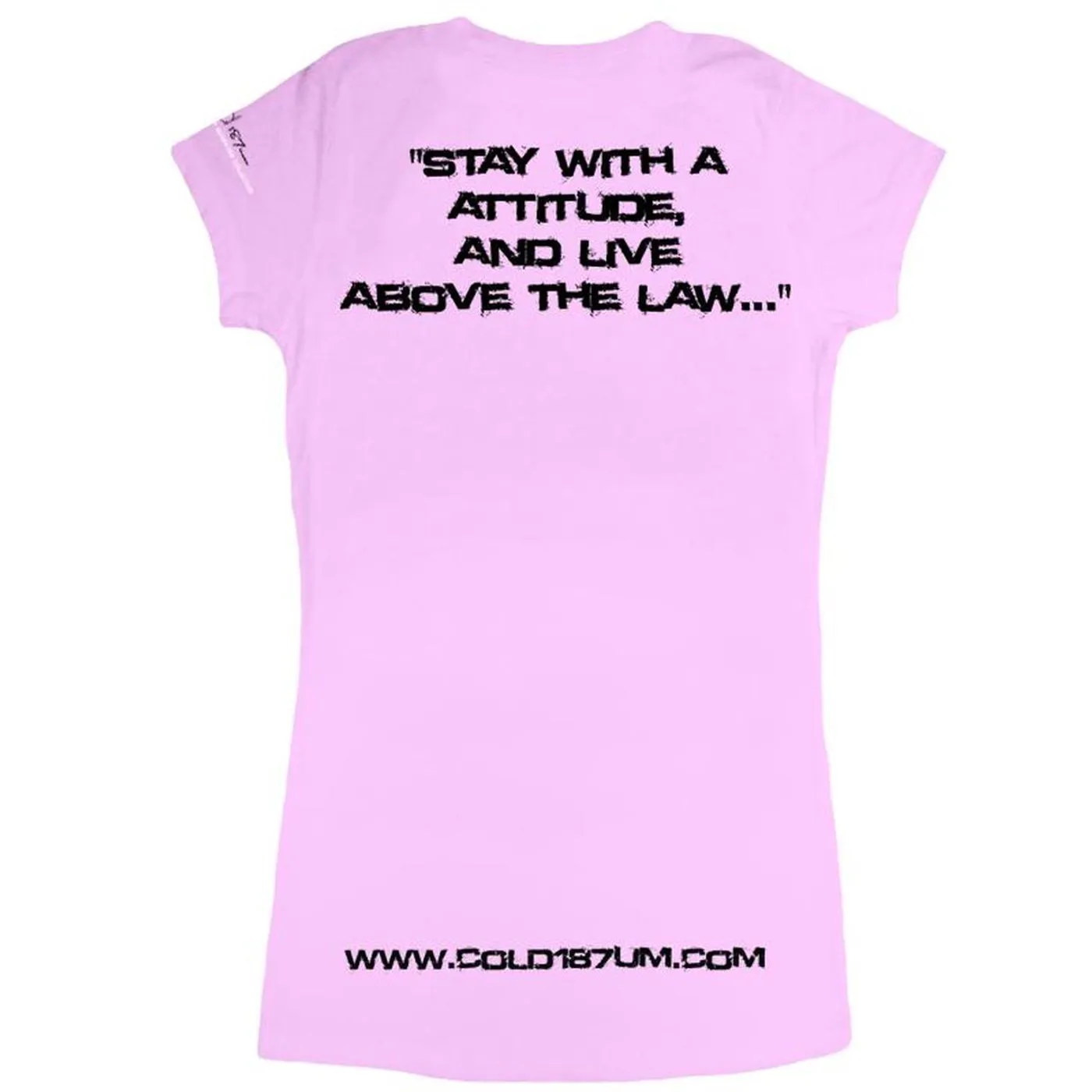 Cold 187um "Hustle Hard" INTERACTIVE Women's Pink T-shirt