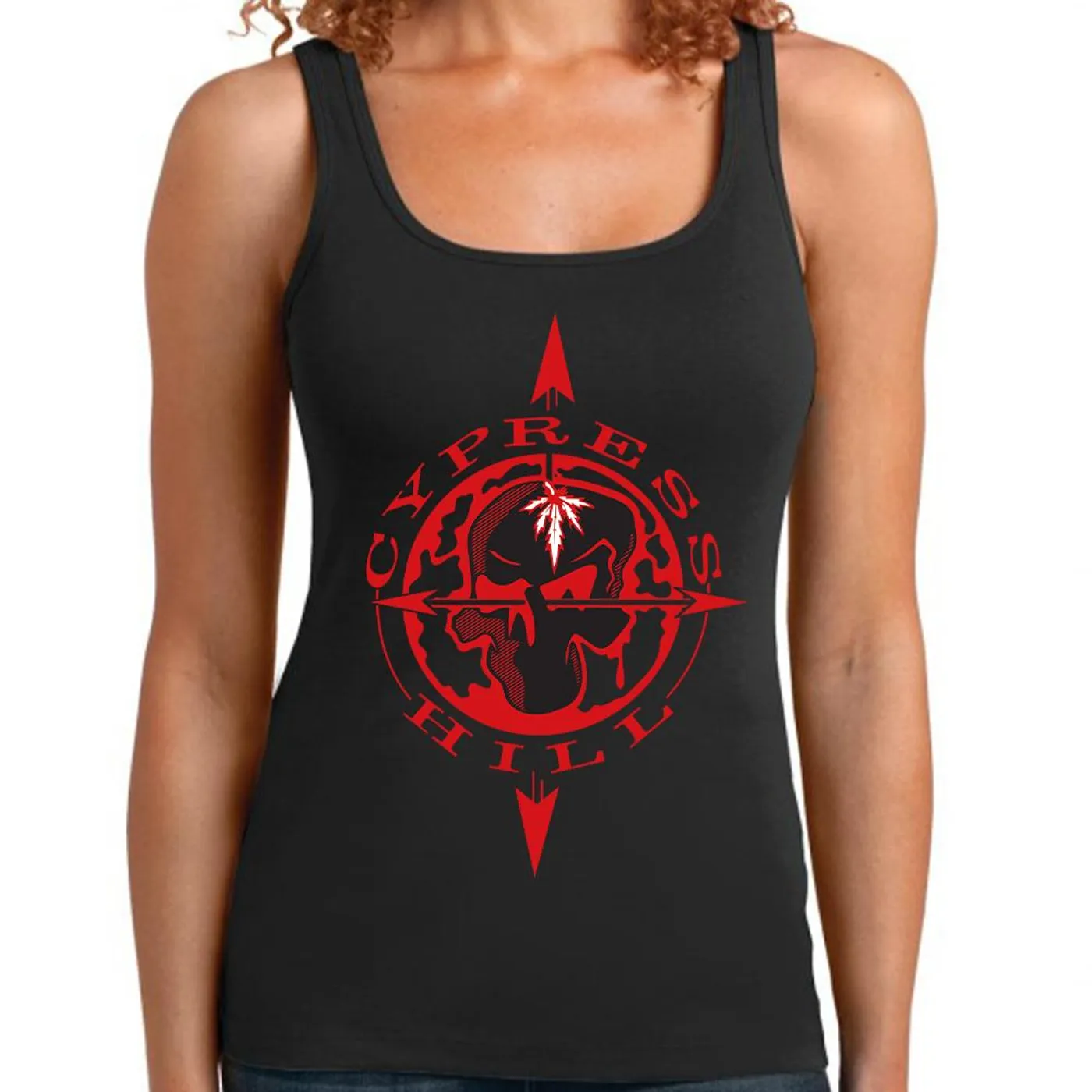 Cypress Hill "Skull & Compass" Racer Back Women's Tank Top