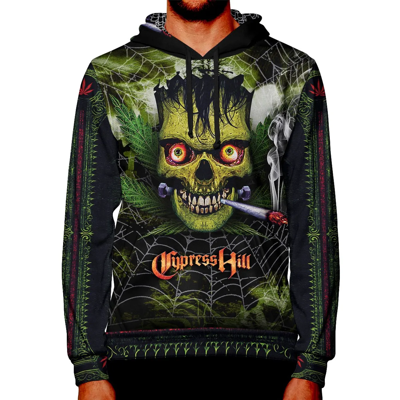 Cypress Hill "Haunted Hill 2019" Premium Allover Print Hoodie