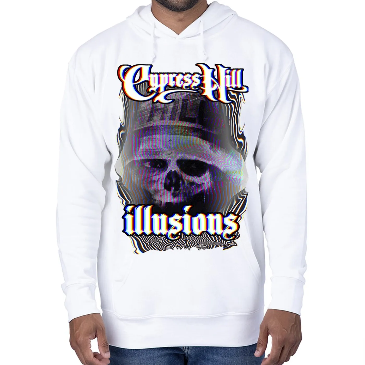 Cypress Hill  "Illusions" Hoodie - White