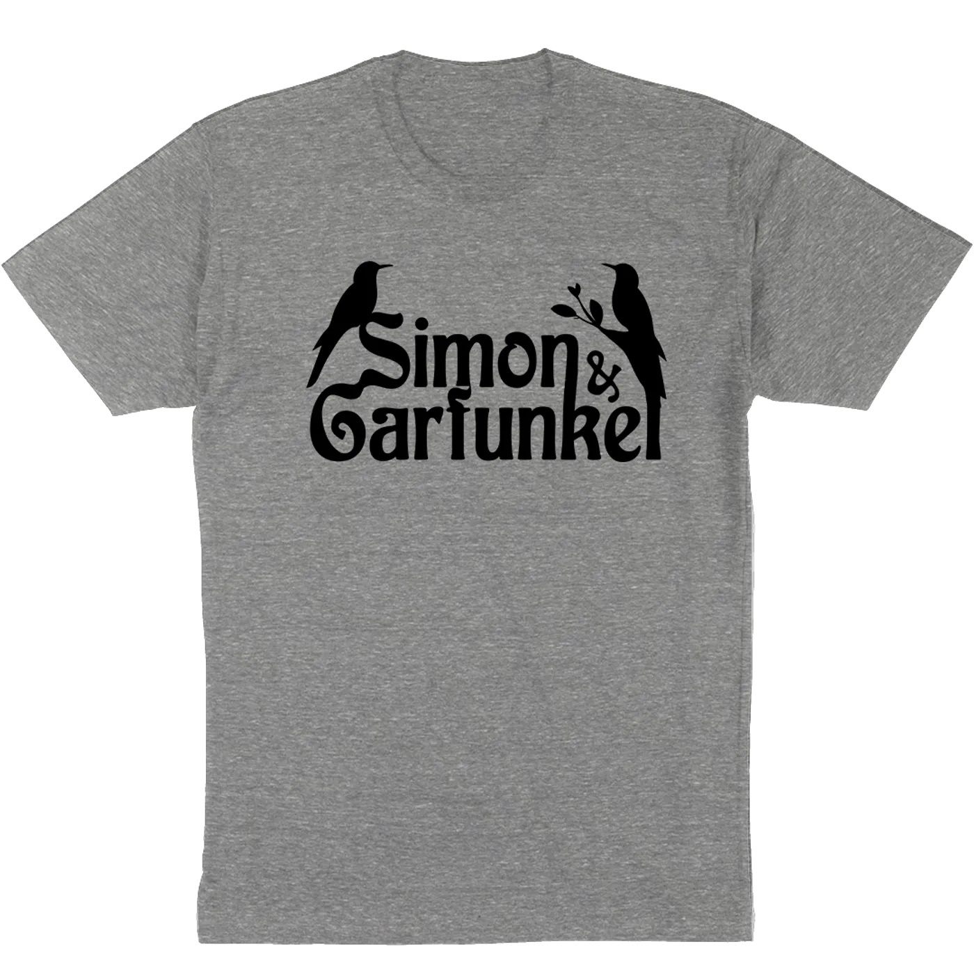 Simon & Garfunkel "Birds" T-Shirt in Heather Grey