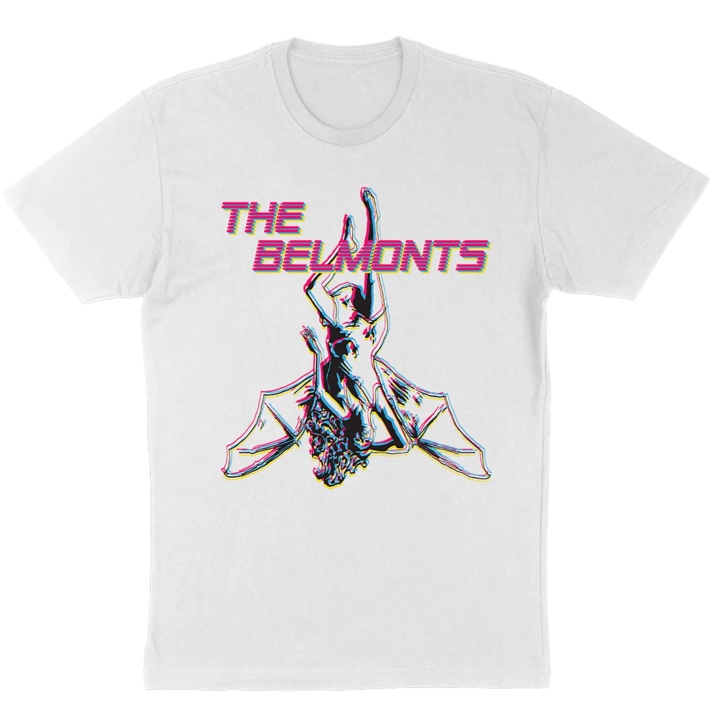 The Megas The Belmonts "Bat Girl" T-Shirt in White