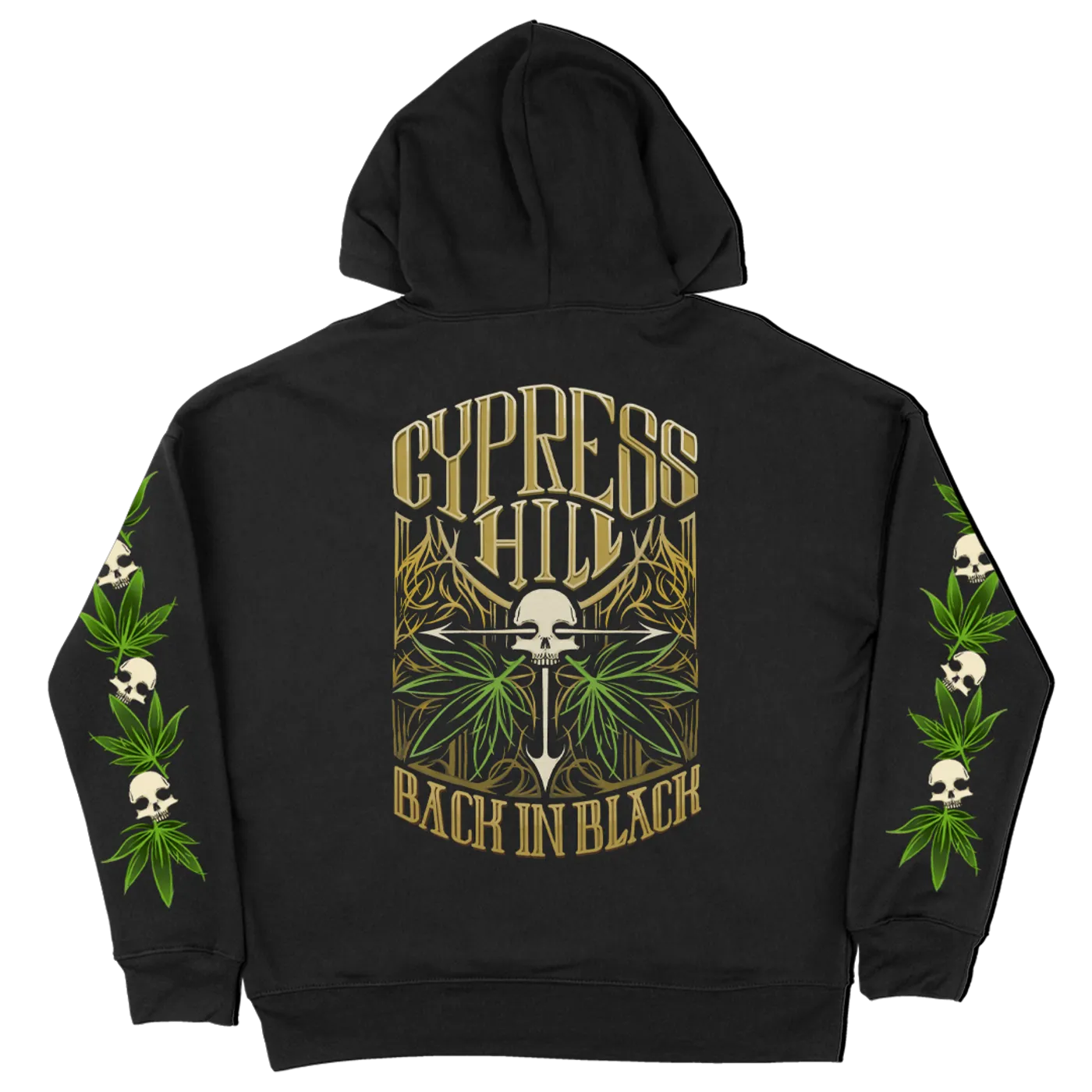 Cypress Hill "Back In Black Tour" Pullover Hoodie
