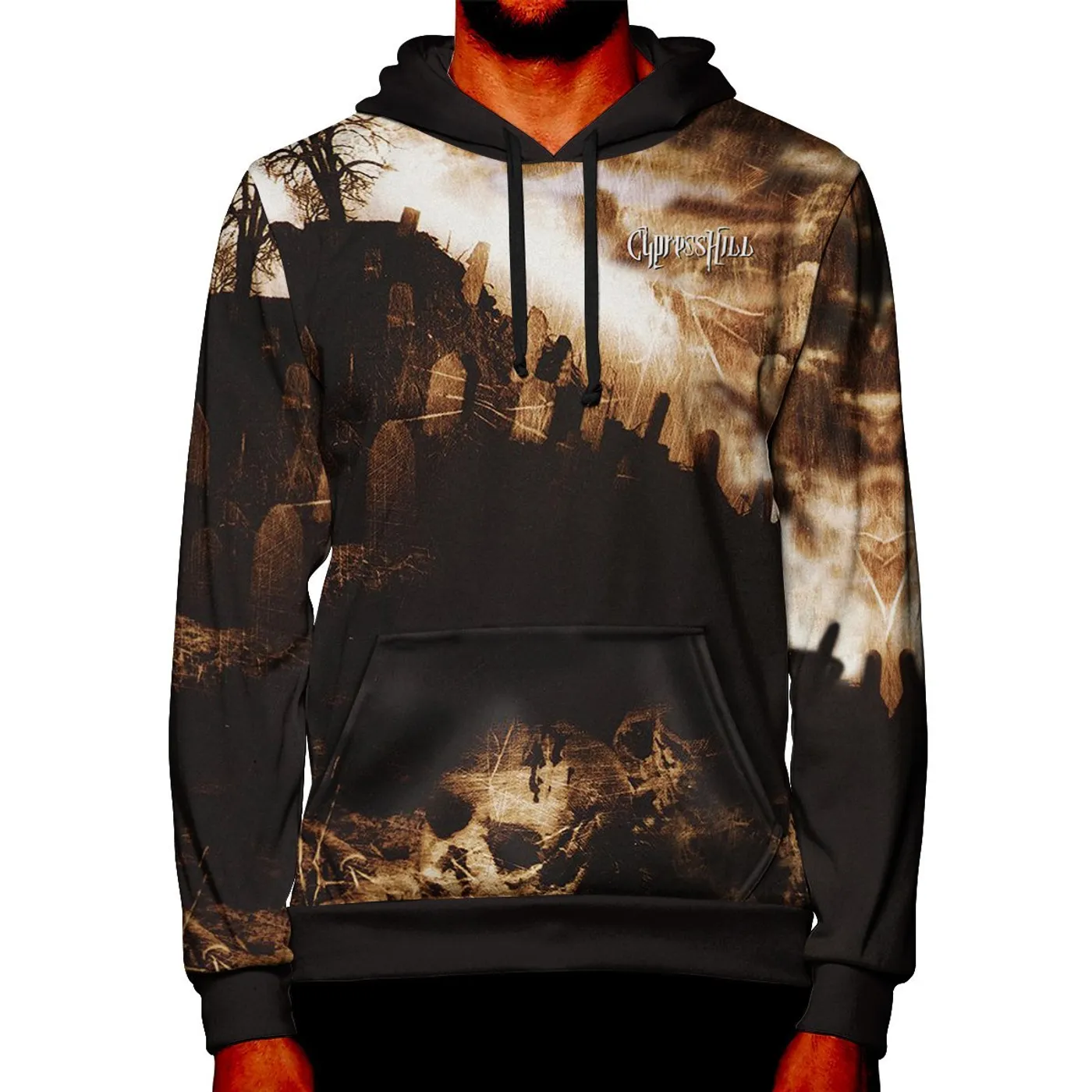 Cypress Hill "Black Sunday" Premium All Over Print Pullover Hoodie