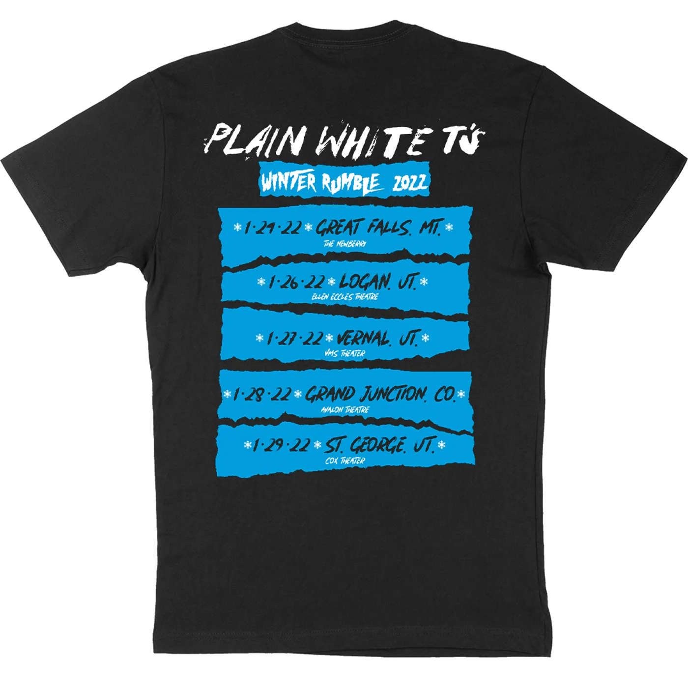 Plain White T's "Winter Rumble '22" T-Shirt