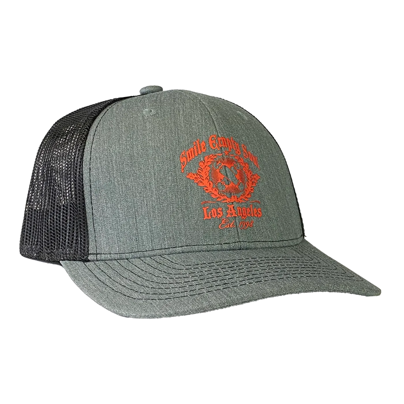 Smile Empty Soul "EST 1998" Snapback Hat in Grey