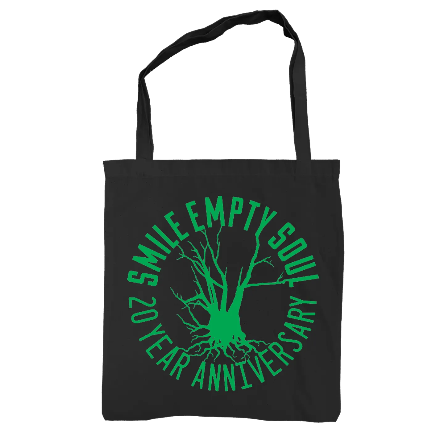 Smile Empty Soul "20th Anniversary" Tote in Green Print