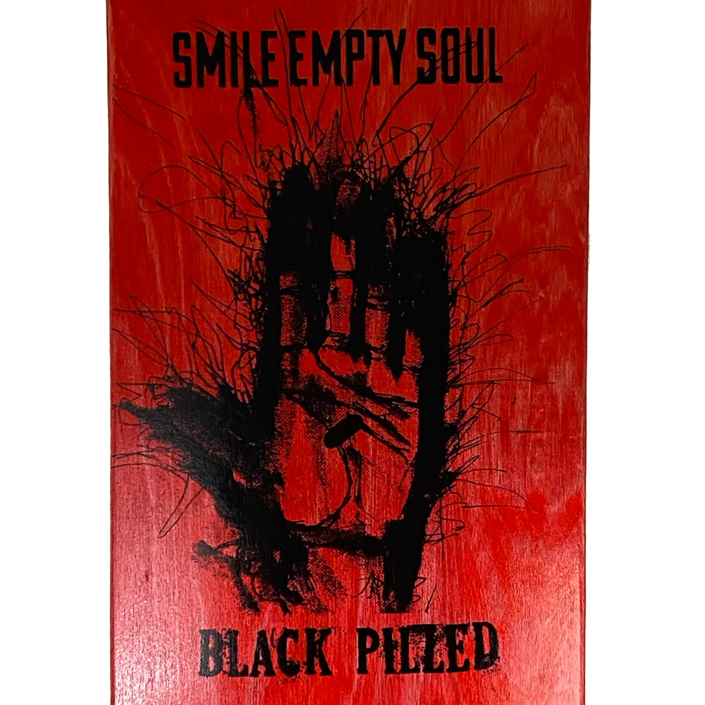 Smile Empty Soul "Black Pilled" Limited Edition Skate Deck in Red