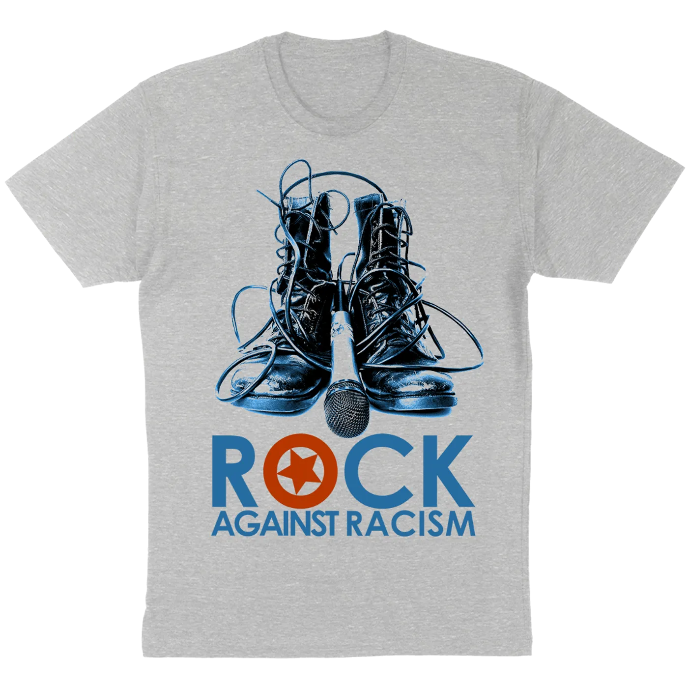 Rock Against Racism "Boots" T-Shirt in Heather White
