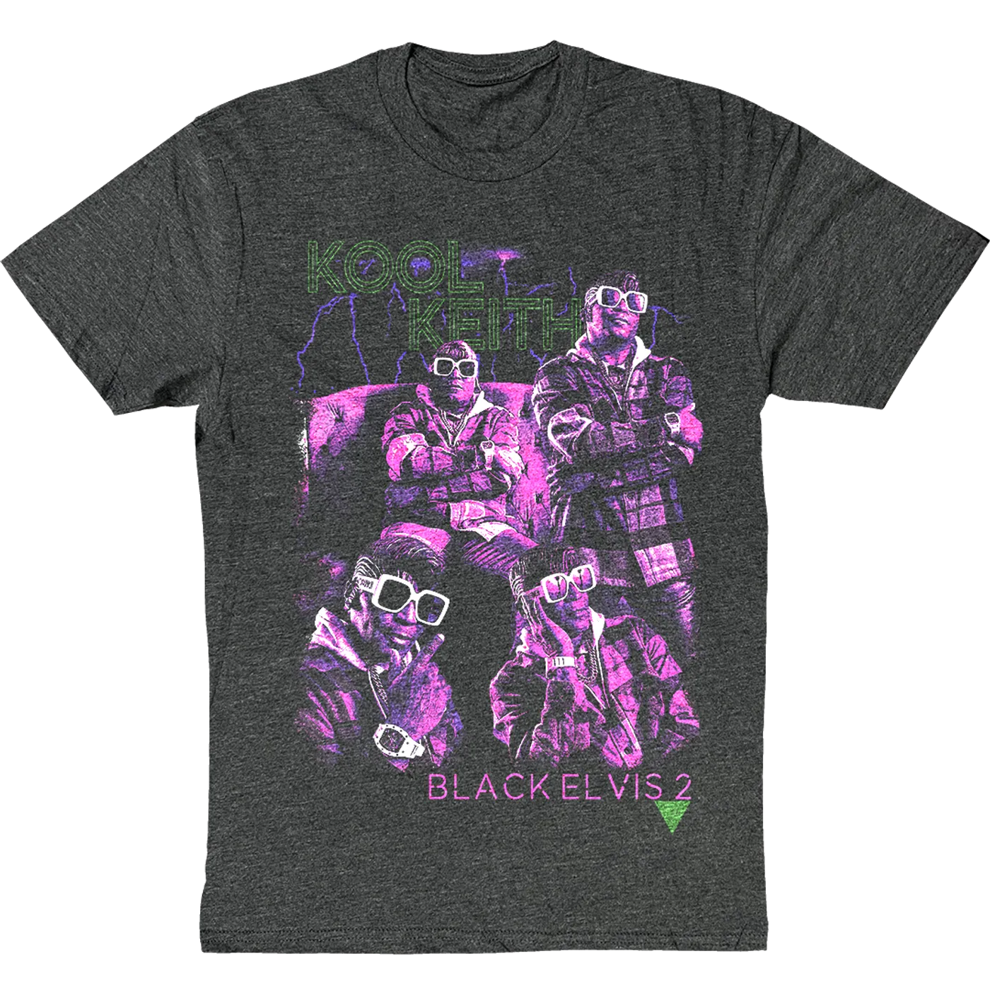 Kool Keith "Collage" T-Shirt in Charcoal Grey