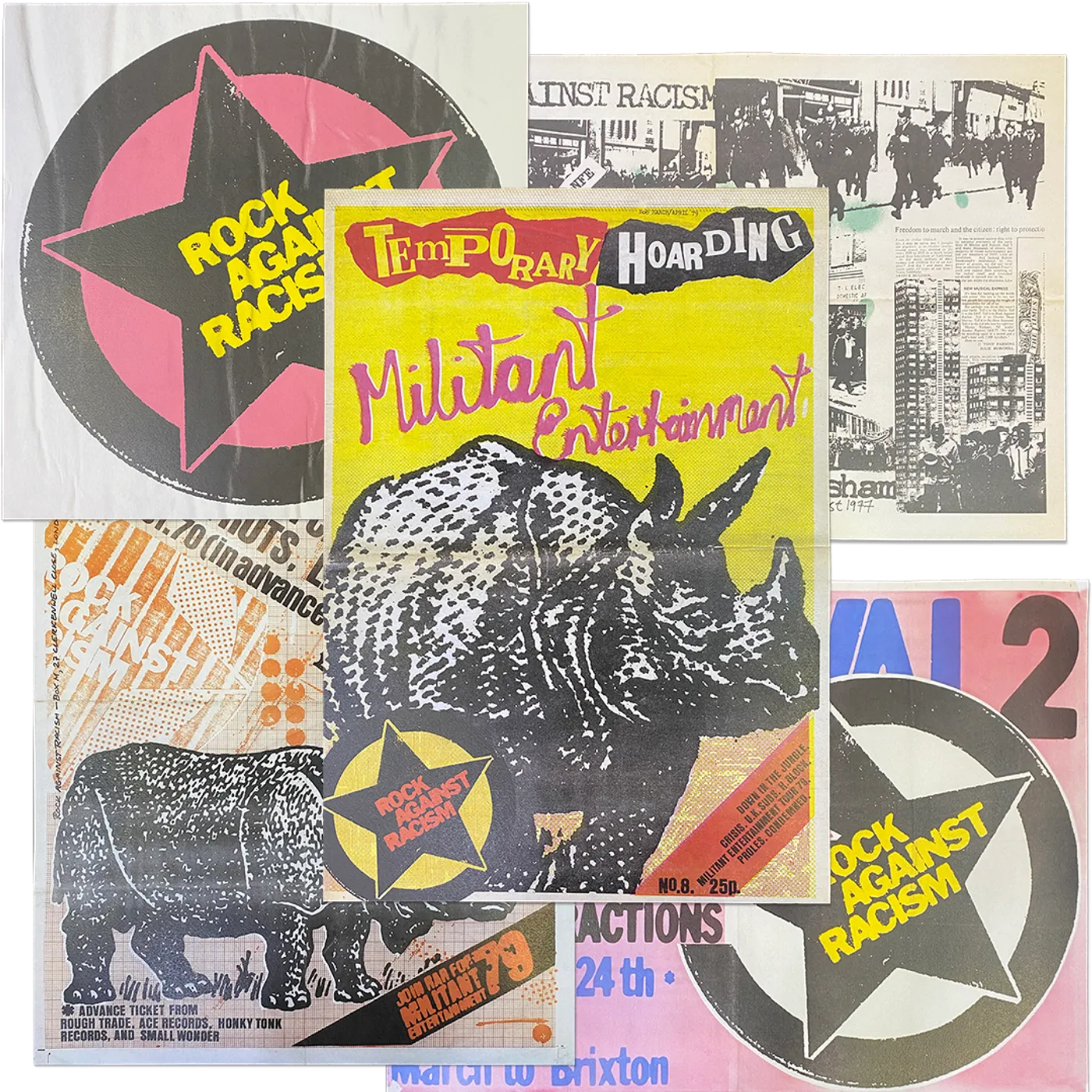 Rock Against Racism Limited Edition Poster Print Set of 5