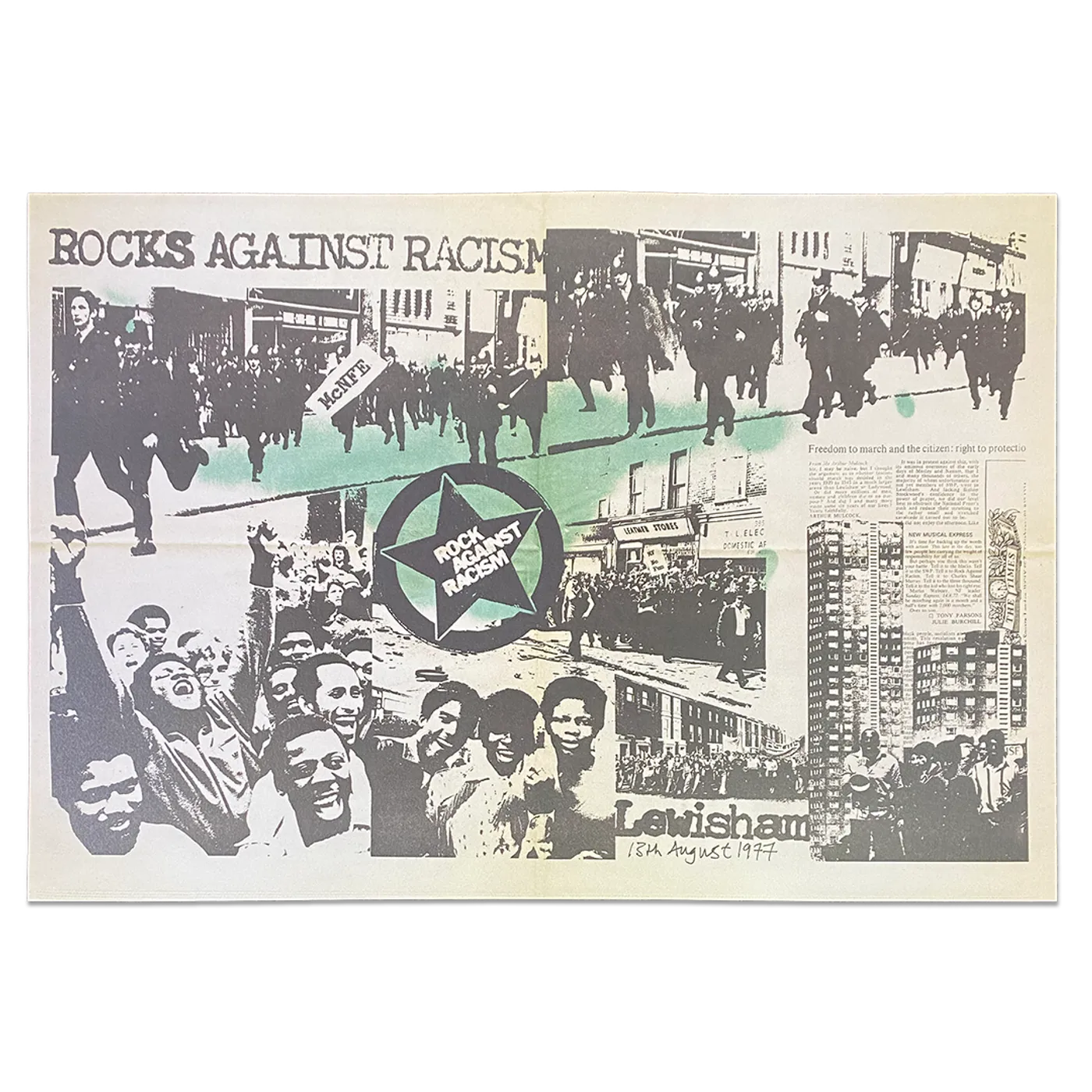 Rock Against Racism "Lewisham 1977" Limited Edition Poster Print