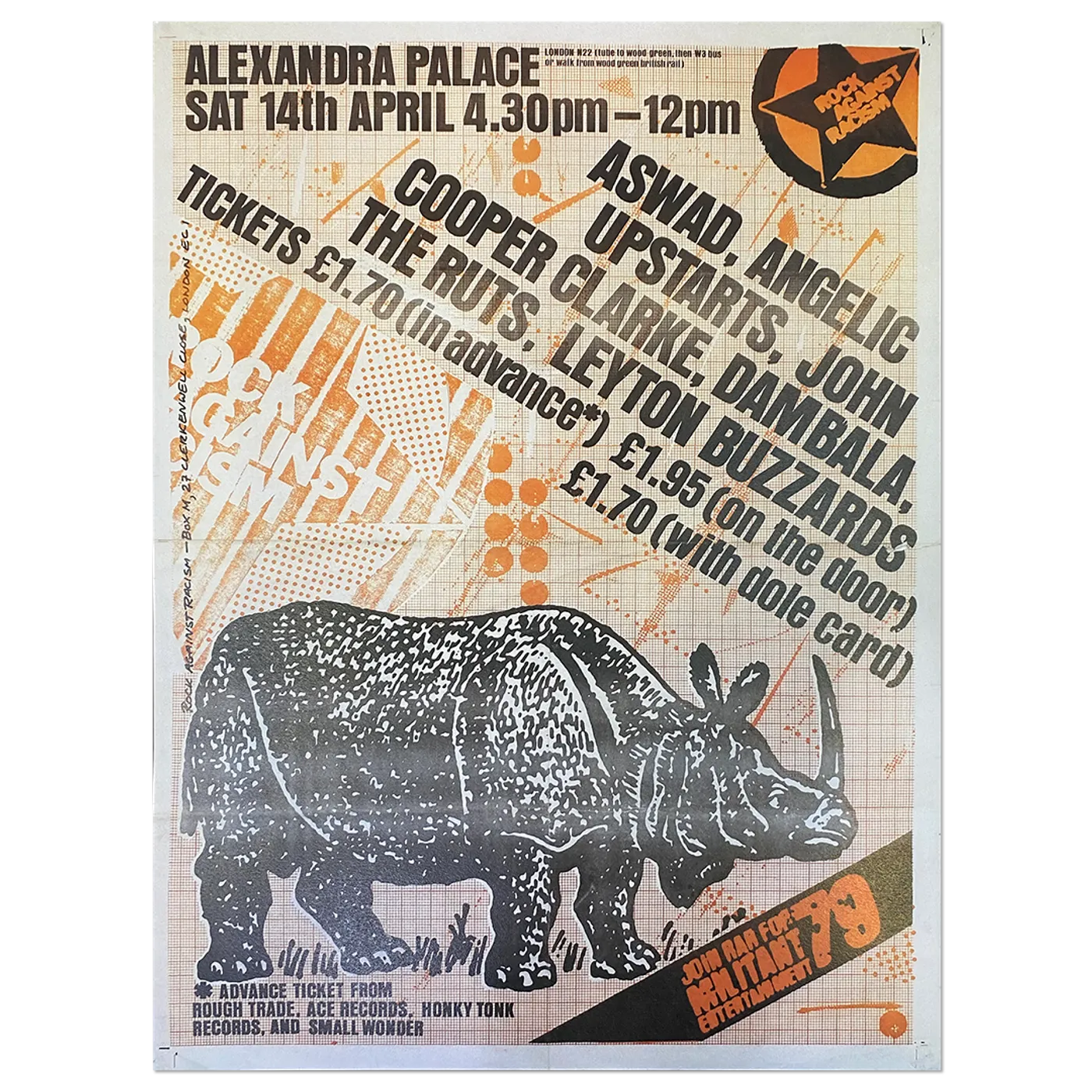Rock Against Racism "Alexandra Palace" Limited Edition Poster Print
