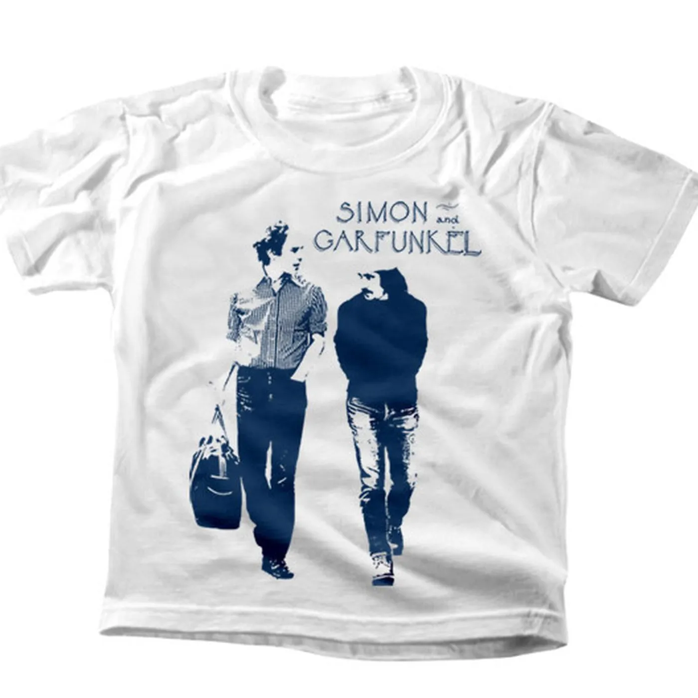 Simon & Garfunkel "Walking" Kids White T-Shirt