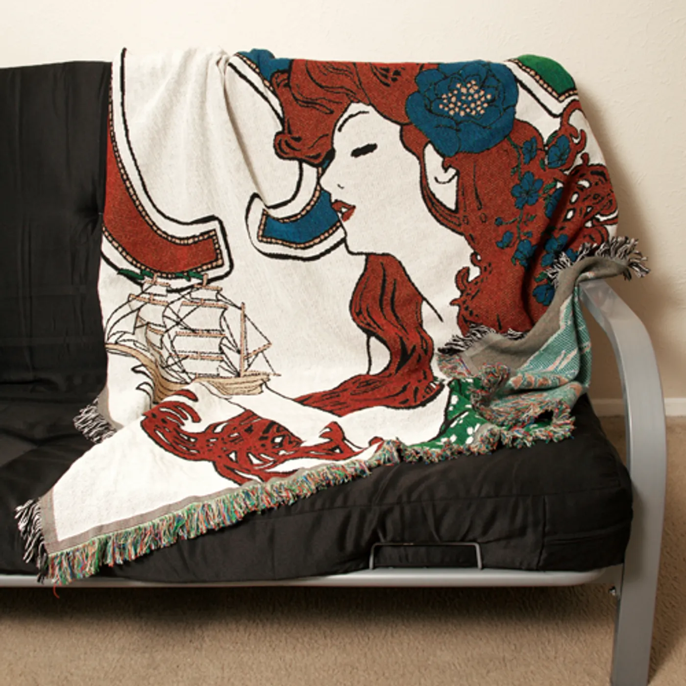 Crosby, Stills & Nash CSN "Wooden Ships" Tapestry Blanket