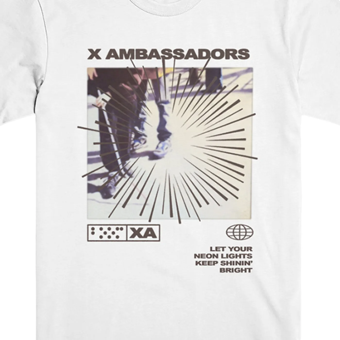 X Ambassadors Keep Shinin Bright Tee (White)