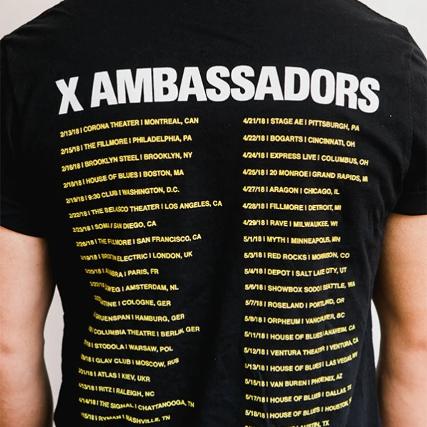 X Ambassadors Bouquet Spring Tour Tee