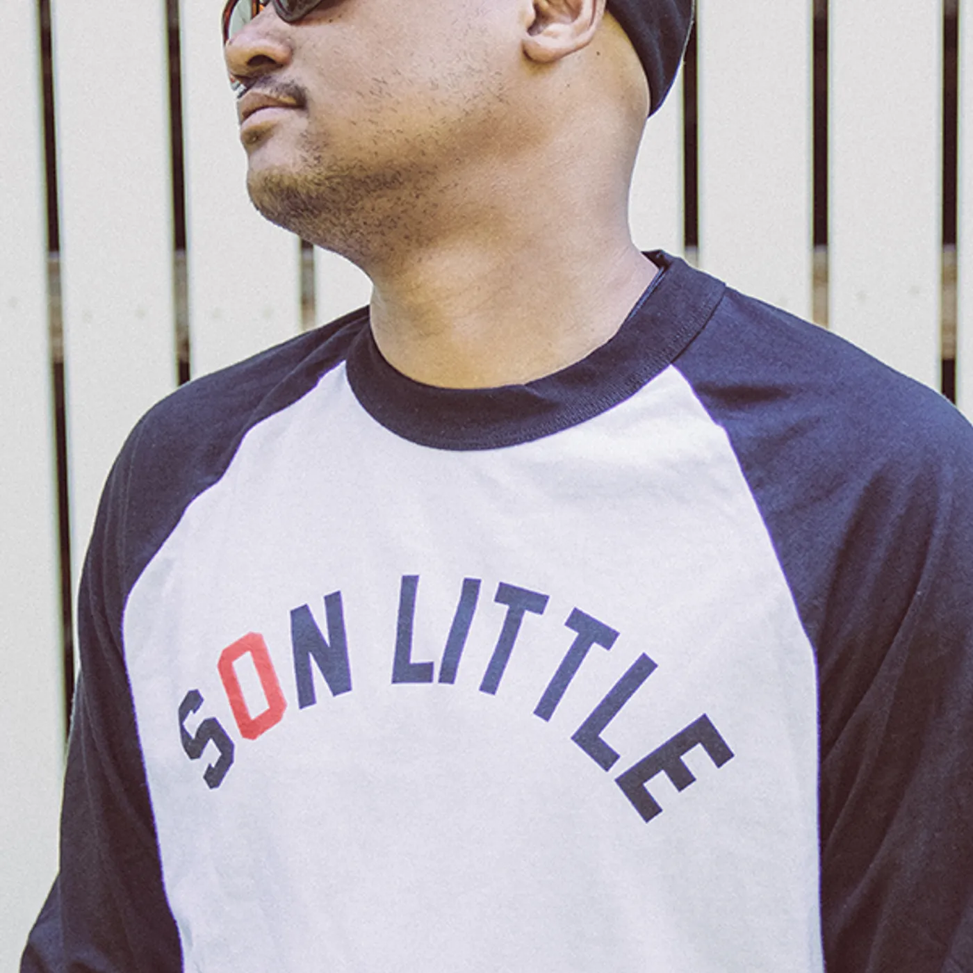 Son Little Raglan (White/Black)