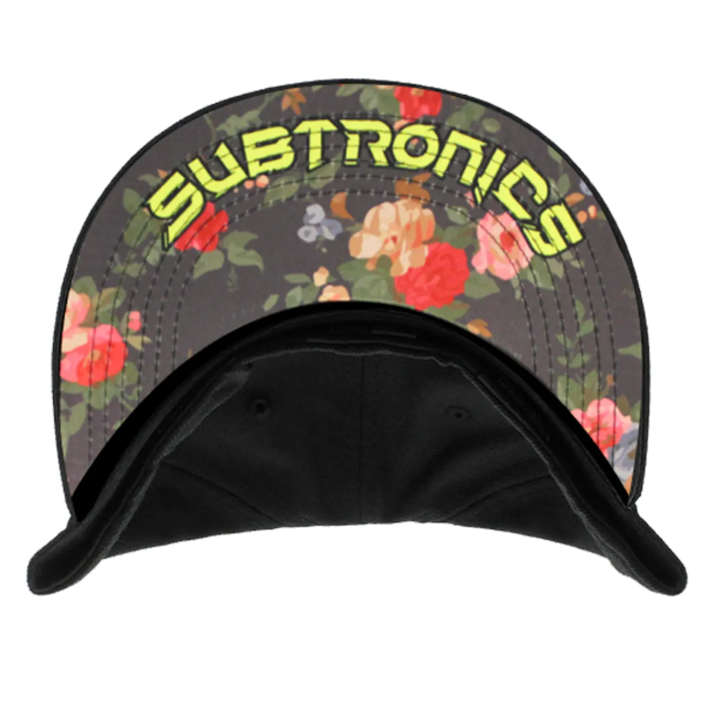 Subtronics Jetpack Snapback (Black w/ Floral Bill)