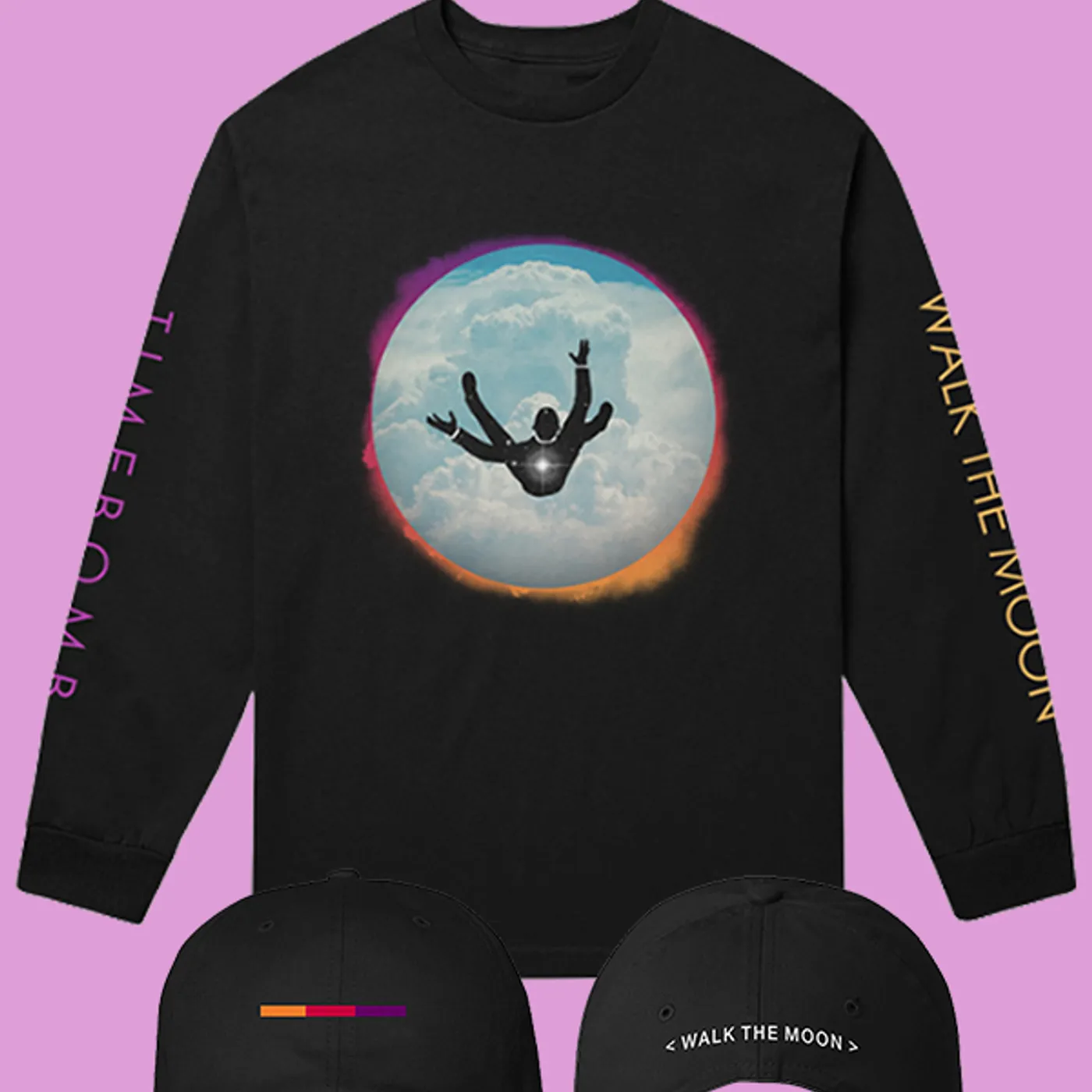 WALK THE MOON Timebomb Longsleeve + Hat Bundle