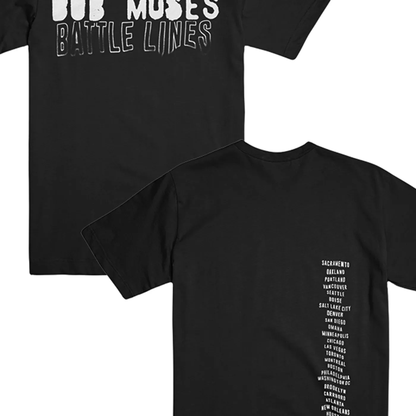 Bob Moses Battle Lines US Tour Tee (Black)