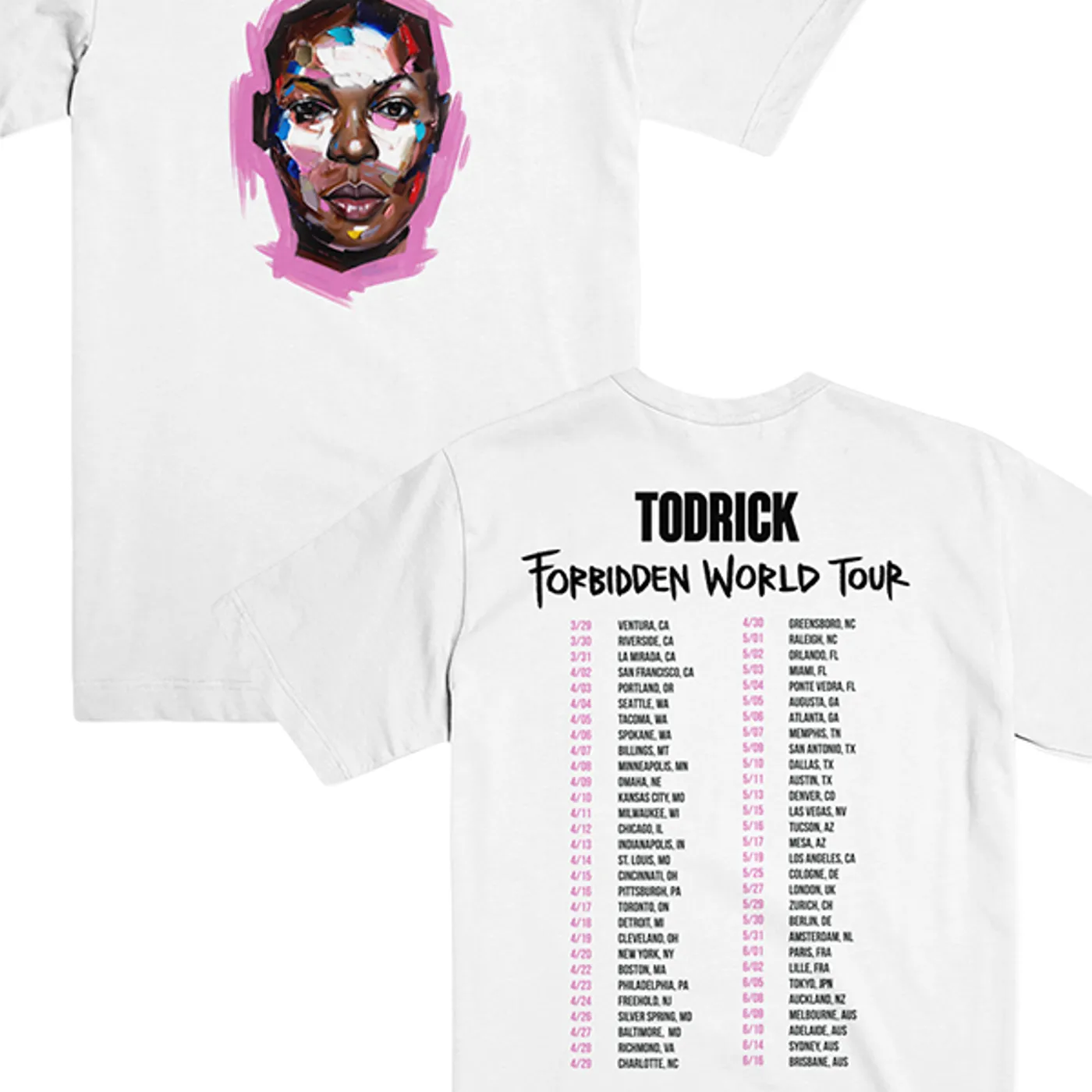 Todrick Hall Face Tee (White)