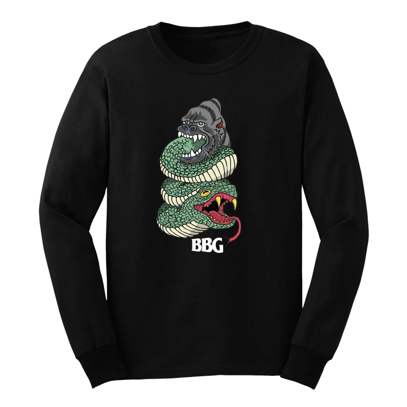 BBG Baby Joe BBG Snake Long Sleeve Tee (Black)