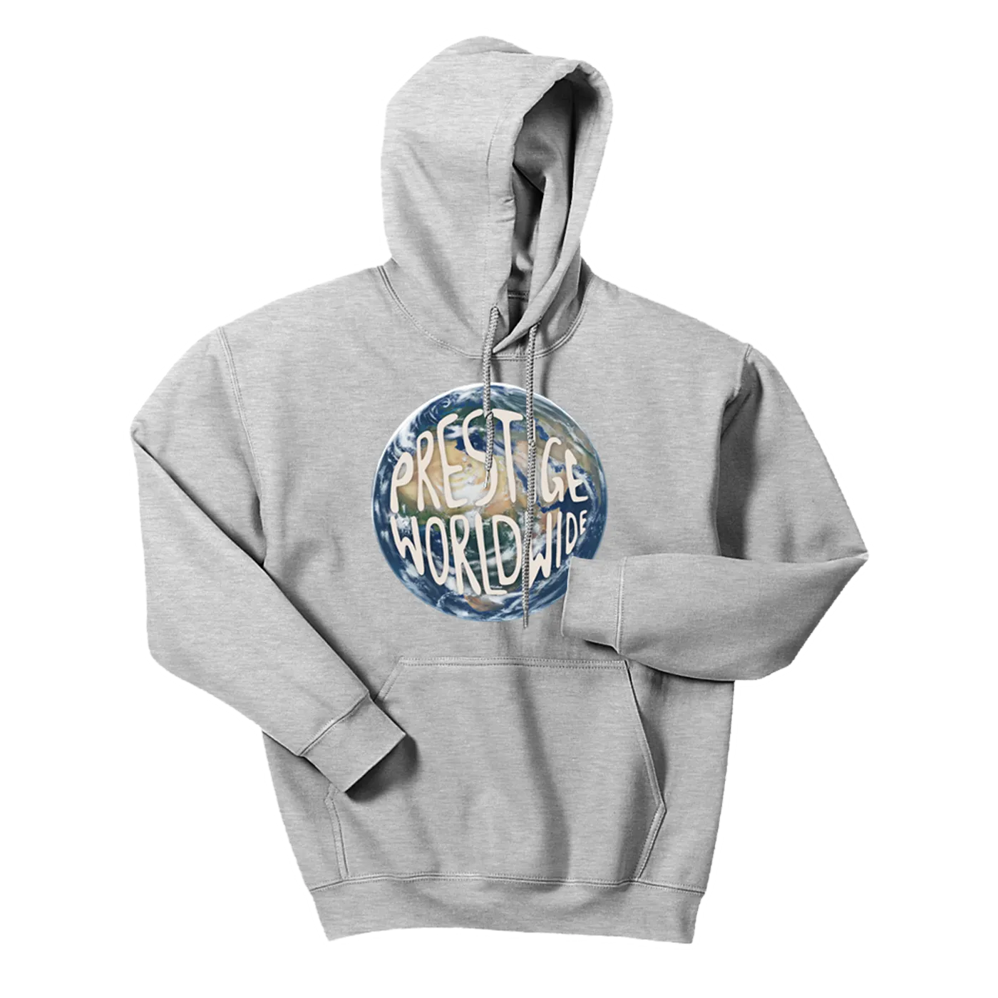 Smoke DZA Prestige Worldwide Globe Hoodie in Grey + Album Bundle