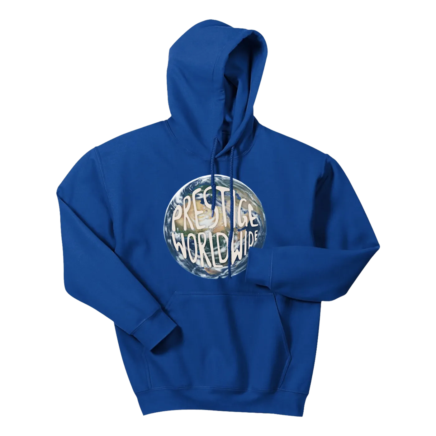 Smoke DZA Prestige Worldwide Globe Hoodie in Blue + Album Bundle