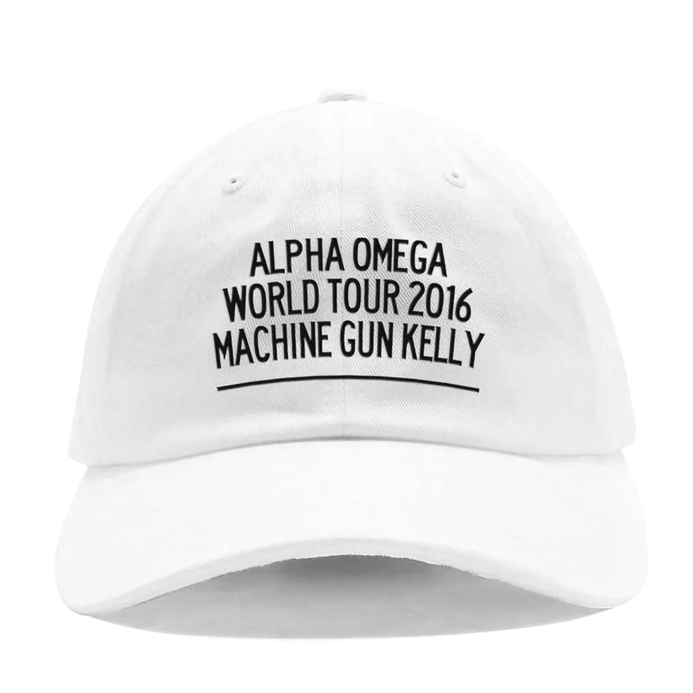 Machine Gun Kelly Alpha Omega World Tour 2016 White Dad Hat