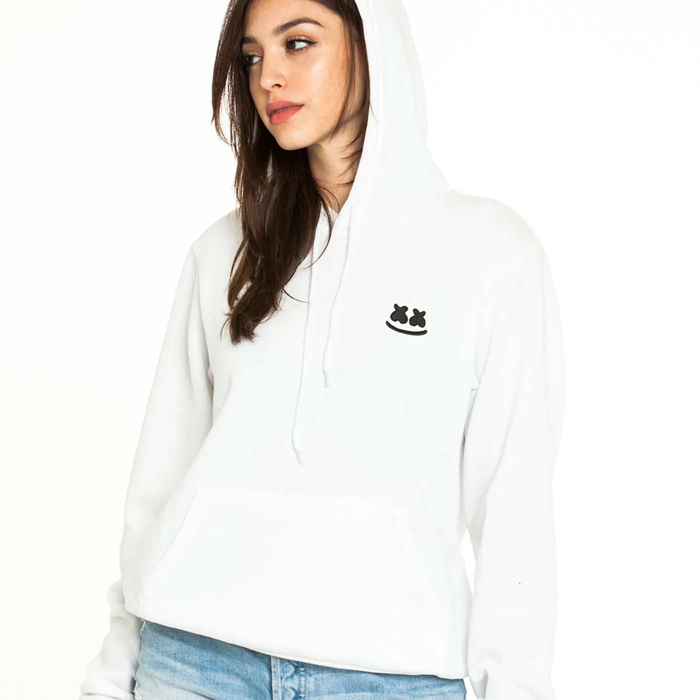 Marshmello Soft Smile Hoodie — White